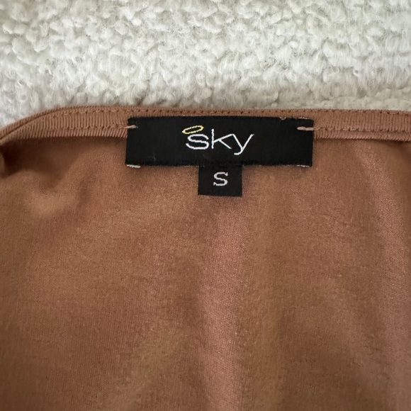 Sky Brand Cognac embellished top size small - Picture 8 of 8